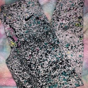 Blue Nike half leggings size xs